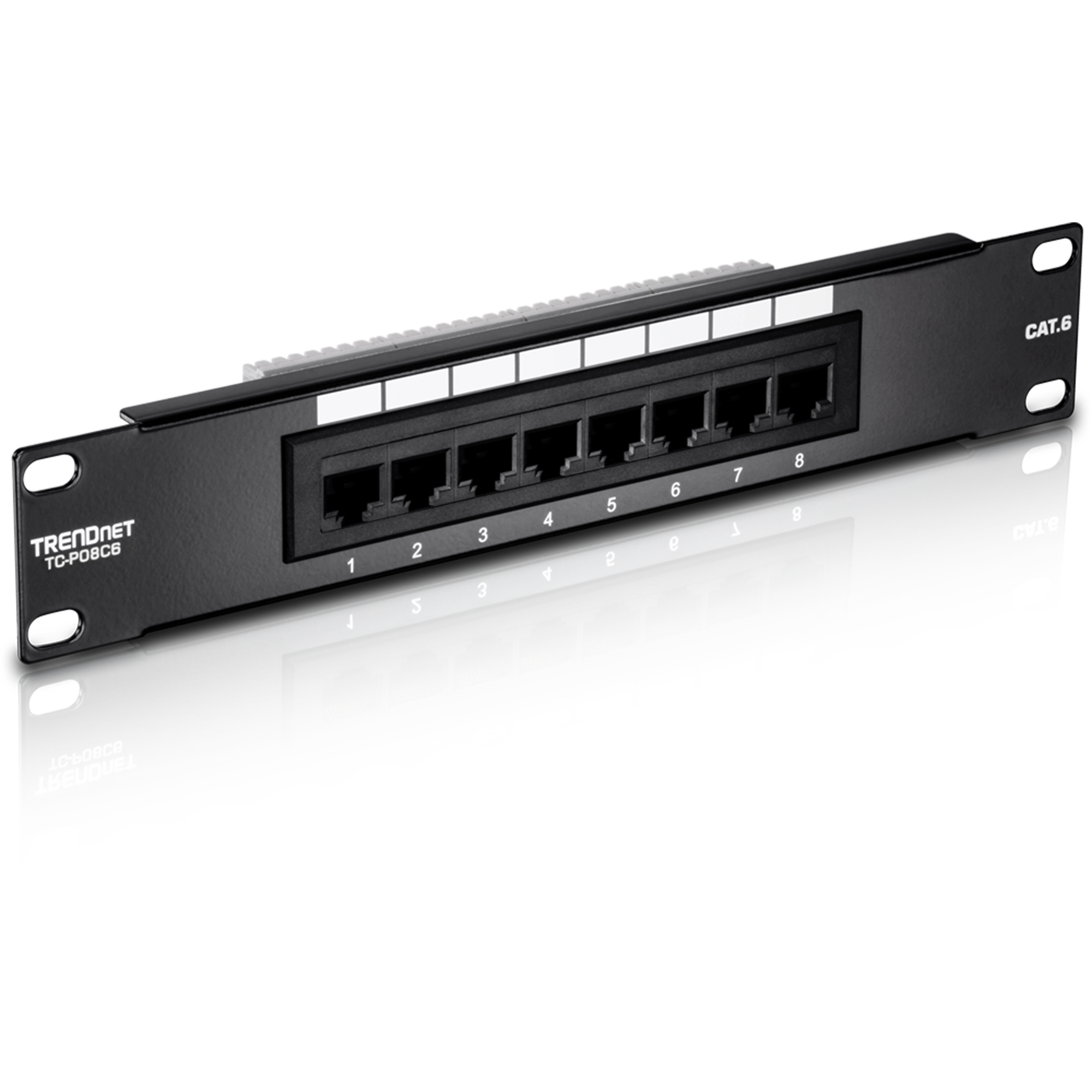 8-Port Cat. 6 Unshielded Patch Panel