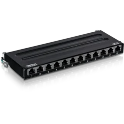 12-Port Cat6A Shielded Wall Mount Patch Panel