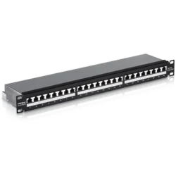 24-port Cat6A Shielded 1U Patch Panel