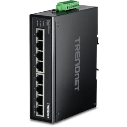 8-Port Industrial Gigabit Ethernet DIN-Rail Switch