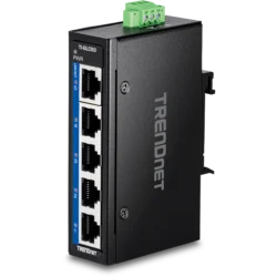 5-Port Industrial Gigabit DIN-Rail Mini Switch