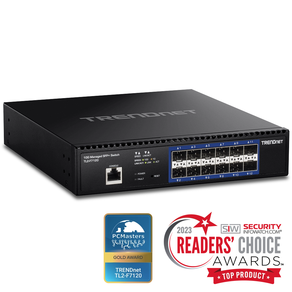 12-Port 10G Layer 2 Managed SFP+ Switch