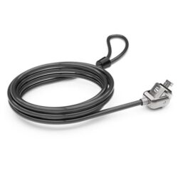 Keyed T Bar Cable Lock white