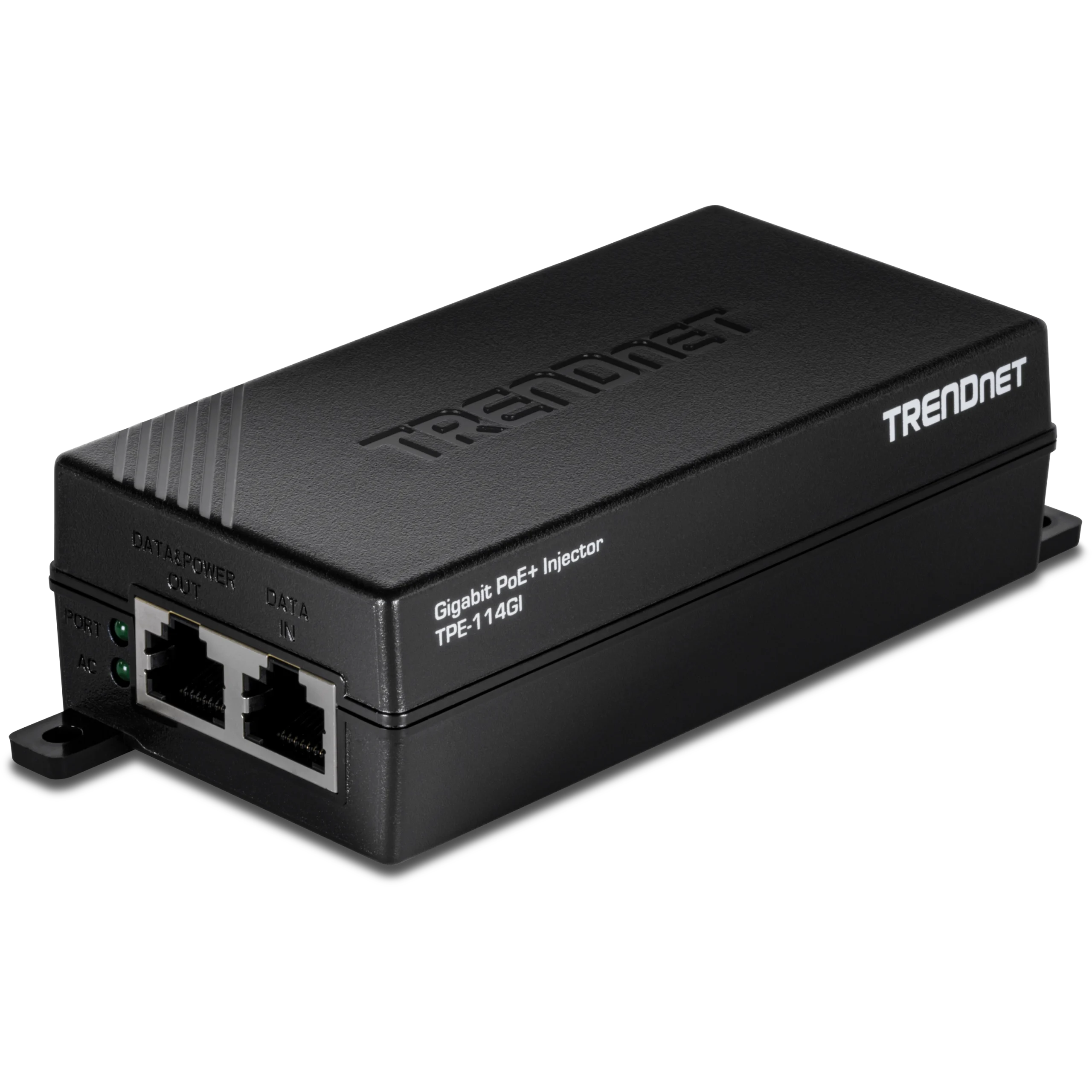 TPE 114GI  Ver 1.0 -  ( Plastic body ) Gigabit POE+ Injector PoE (15.4W) and PoE+ (30W)